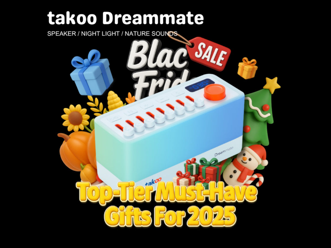 The Ultimate 2025 Gift Guide: Give the Gift of Sleep with the Takoo Dreammate 3-in-1 Sound Machine