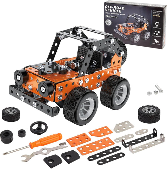 Building Sets Stem Assembly Metal 3-D Puzzle Off-Road Model Car Building Kit