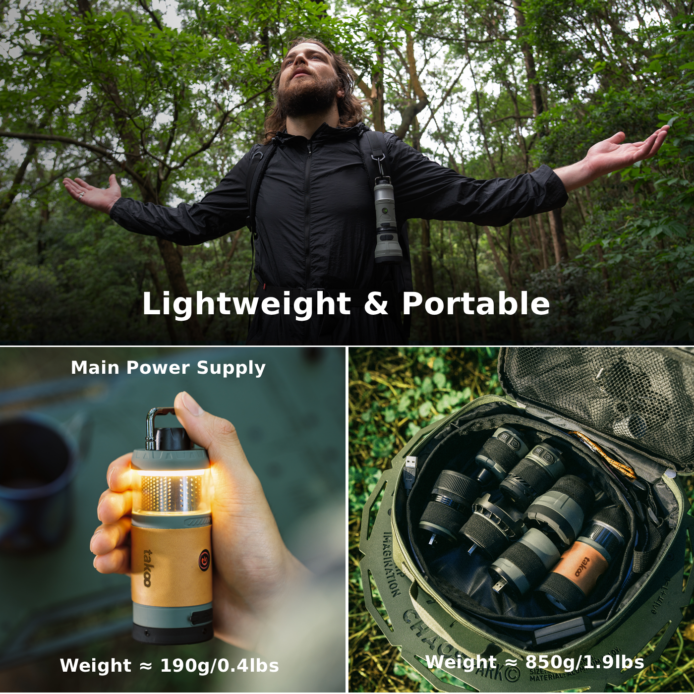 TAKOO Multiple Modular Camping Lantern