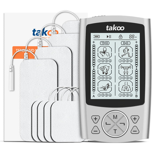 takoo 2-in-1 TENS & EMS Muscle Stimulator