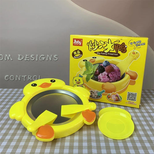 Direct Selling Summer Household Convenient DIY Yogurt Maker Cartoon Duck Fried Ice Machine With Kitchen Sink Toy