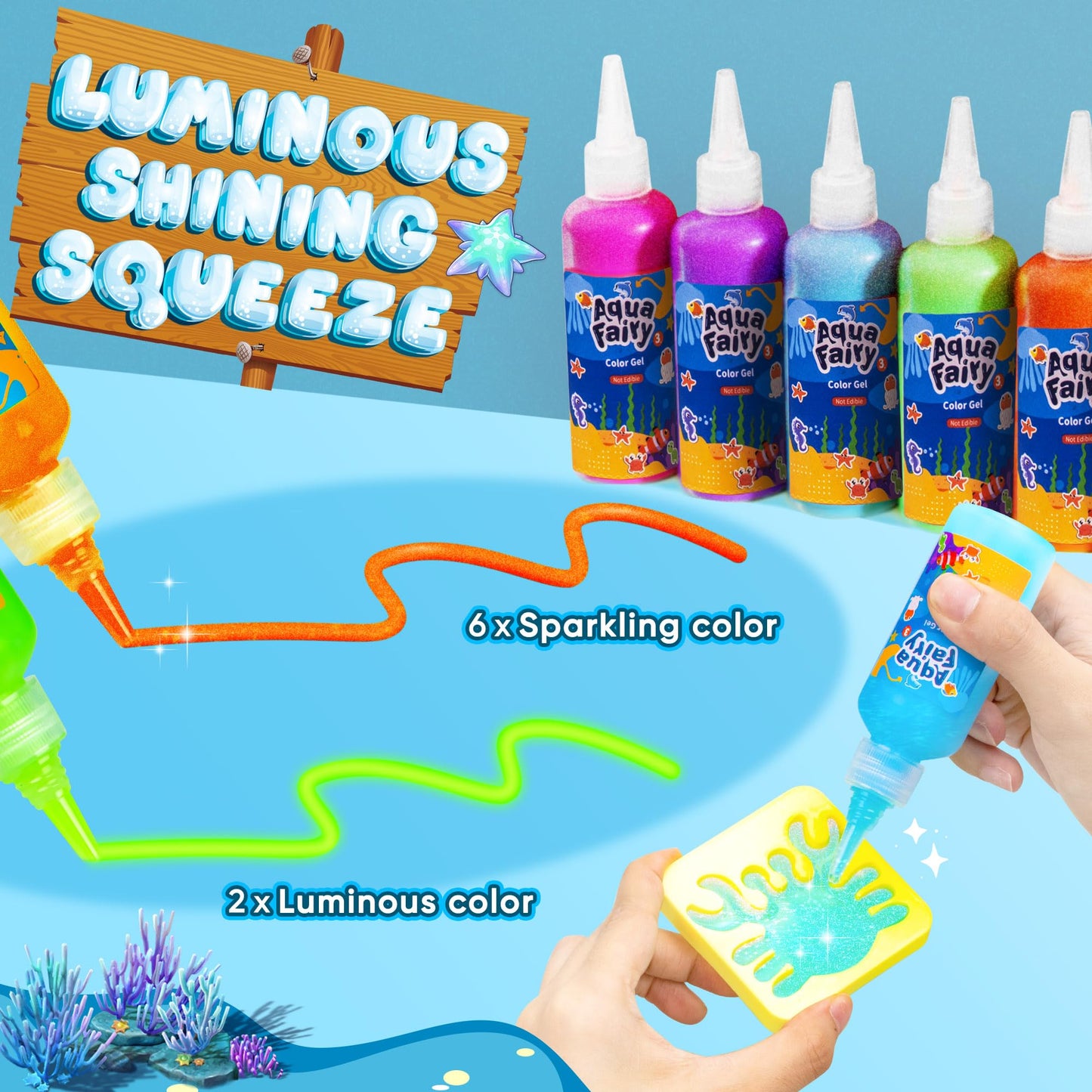 Children's DIY Aqua Fairy Marine Life(20 Colors)