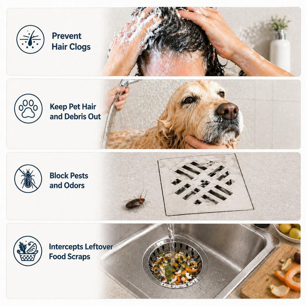 Upgraded Disposable Floor Drain Stickers