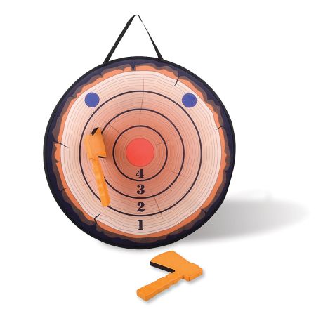 Foam Axe Throwing Toss Indoor Game Includes 2 Lightweight Axes & Target