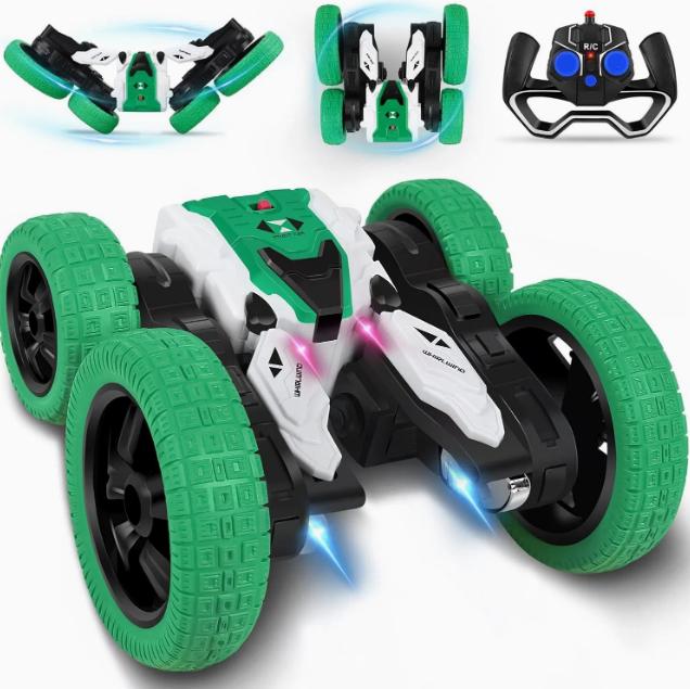 Popular Stunt Remote Control Car Toy 2.4G Double-Sided Twisting Ramp Stunt Car High-Speed Tipping Twisting Car