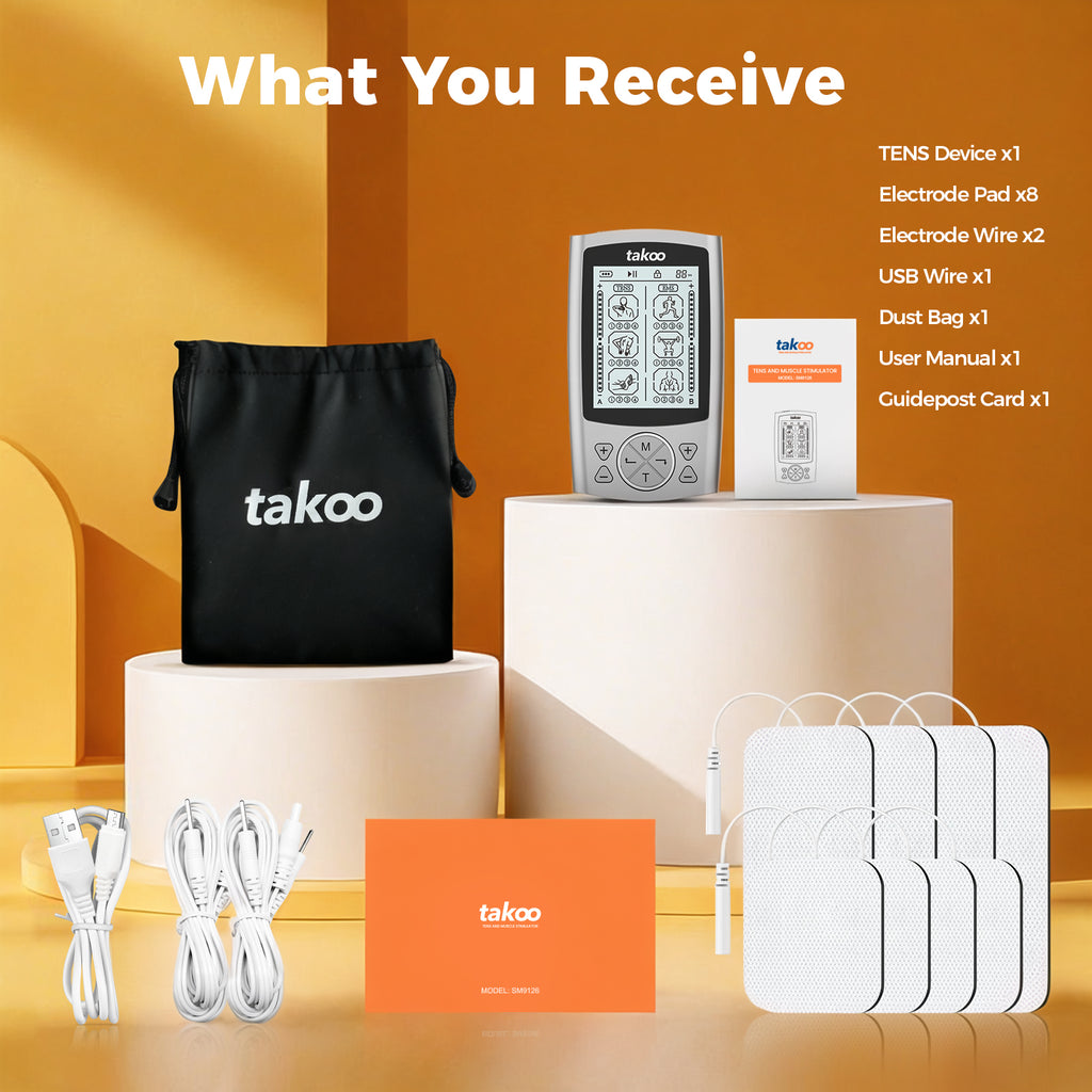 takoo 2-in-1 TENS & EMS Muscle Stimulator