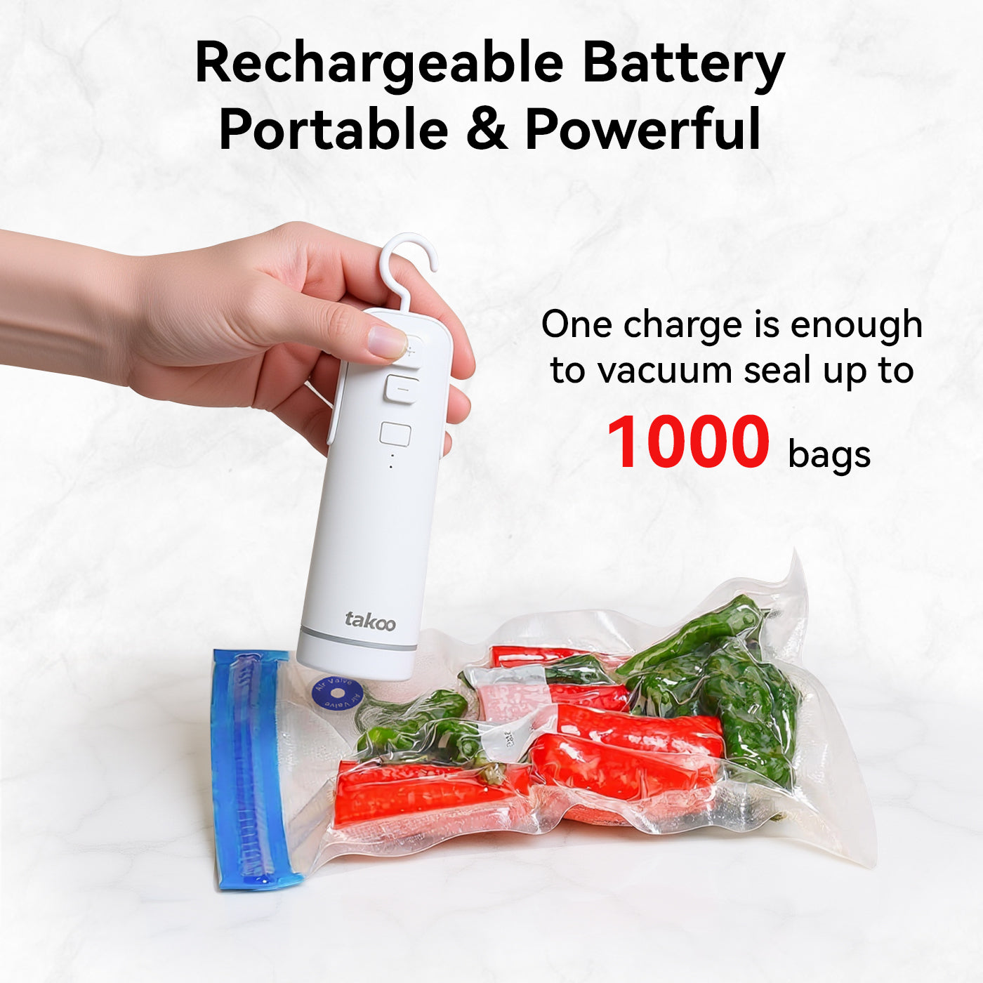 Takoo Compact Handheld Vacuum Sealer