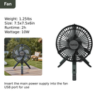 TAKOO Multiple Modular Camping Lantern Fan with Portable Stand Module
