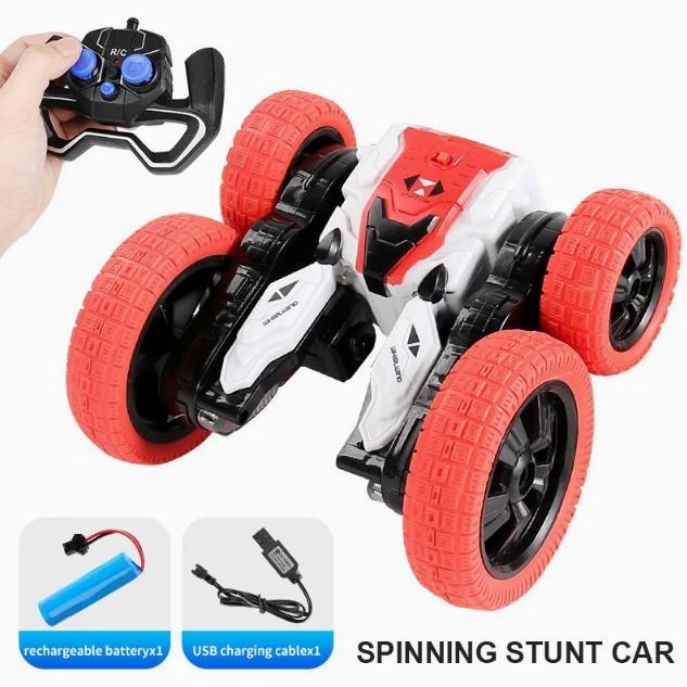 Popular Stunt Remote Control Car Toy 2.4G Double-Sided Twisting Ramp Stunt Car High-Speed Tipping Twisting Car