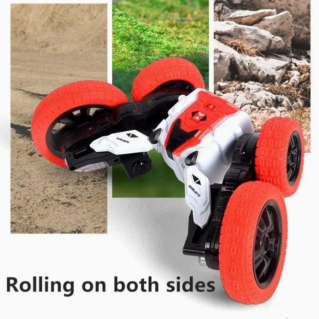 Popular Stunt Remote Control Car Toy 2.4G Double-Sided Twisting Ramp Stunt Car High-Speed Tipping Twisting Car