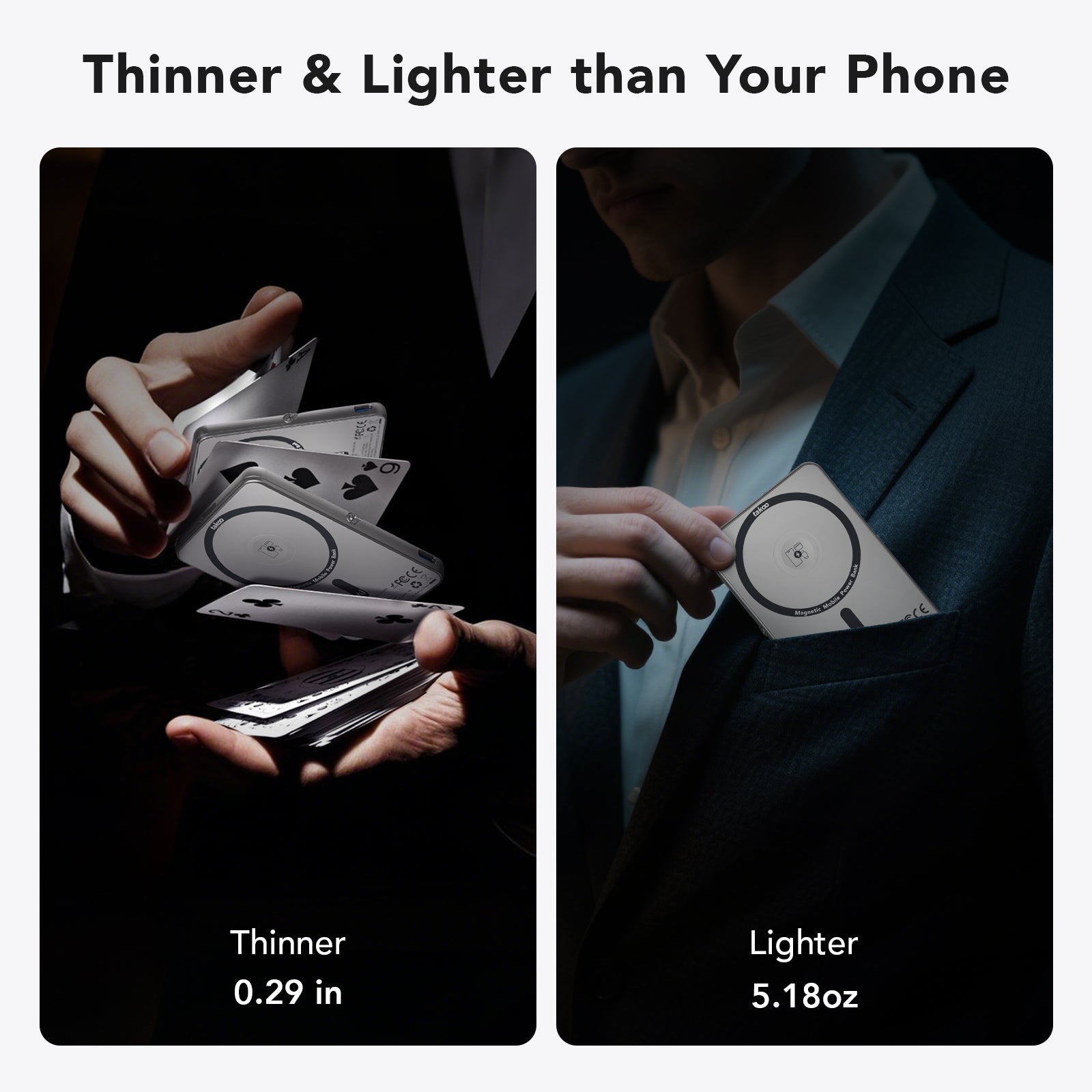 takoo 3-in-1 Magnetic Power Bank
