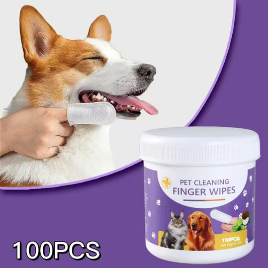 Pet Cleaning Finger Wipes