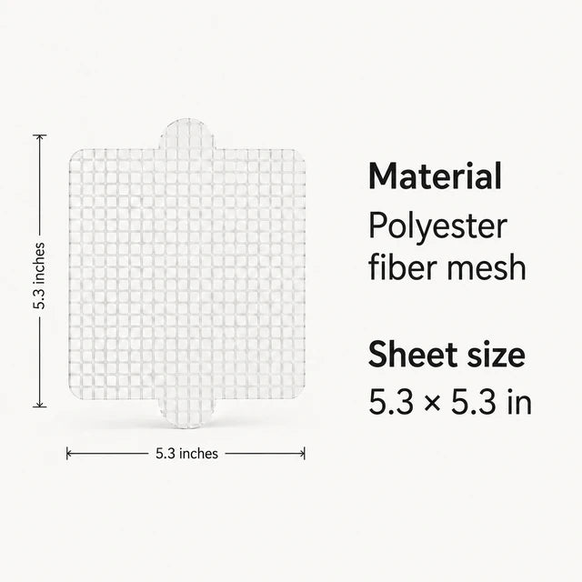 Sheet size and fit; not a package-count illustration